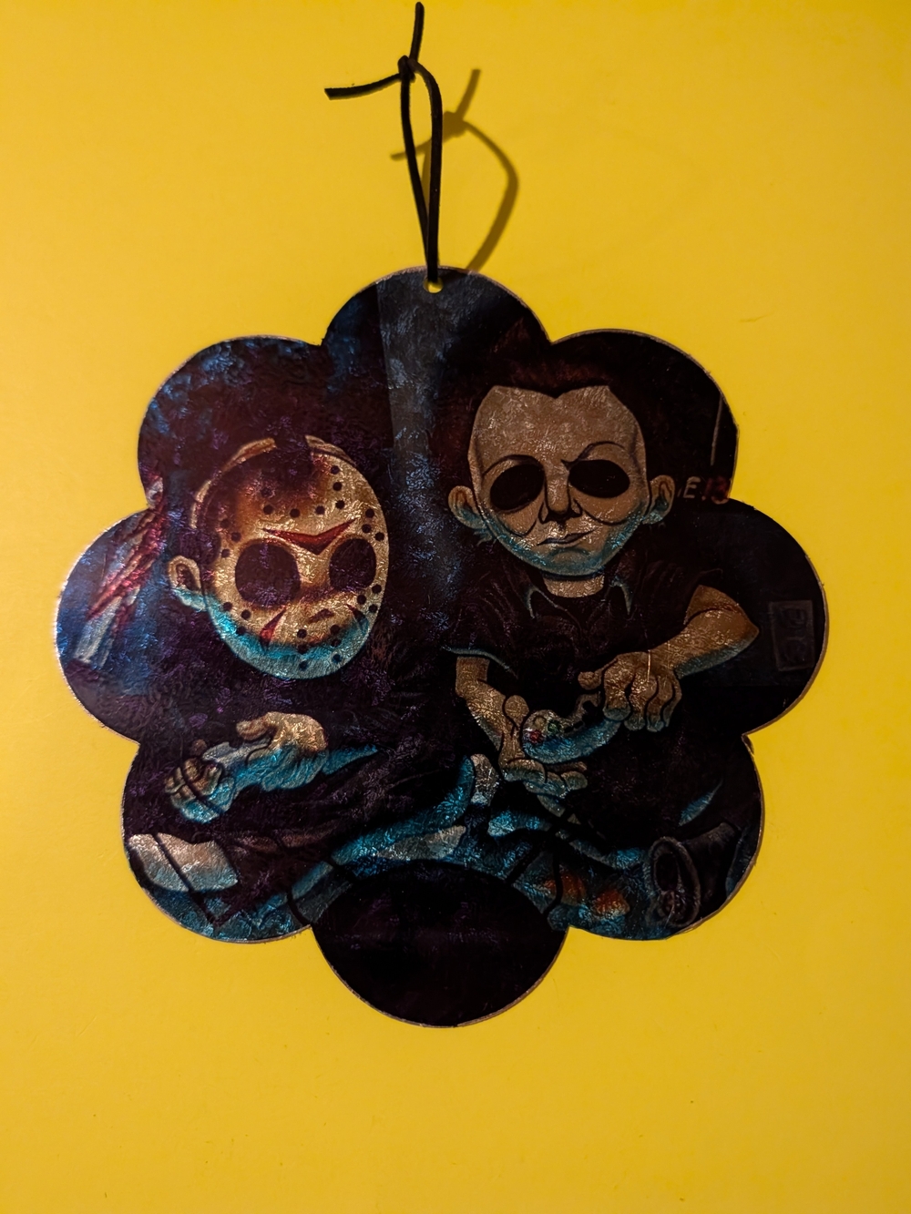 JASON AND MICHAEL ( Buddy's) METAL ART SIGN HAND MADE NEW HORROR